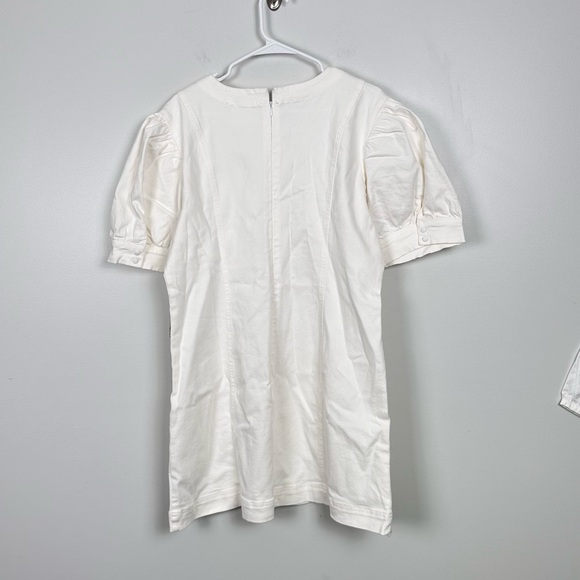 HYACINTH HOUSE White Stretch Denim Juniper Mini Dress - Picture 10 of 13